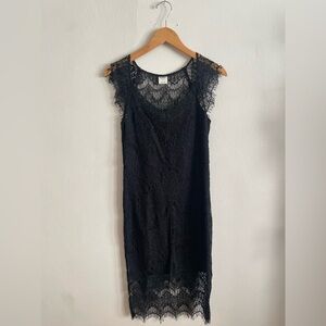 Free People Black Lace Dress